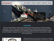 Tablet Screenshot of integrityships.com